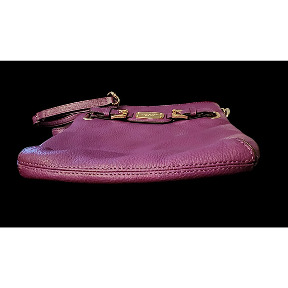 Michael Kors Hamilton Large Leather Crossbody Shoulder Bag purple - Picture 5 of 7
